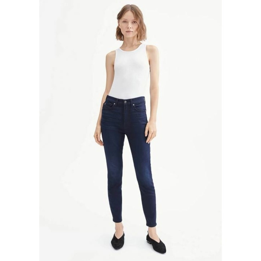 7 For All Mankind women jeans ankle skinny HR AU8113467A 105503 navy 24 $198
